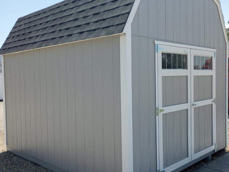 Gray 10x12 Barn Tall shed