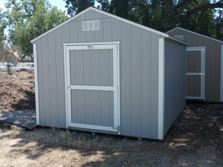 Gray 10x12 Rancher shed