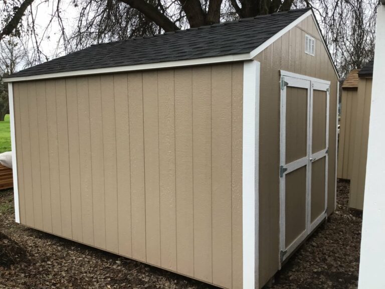 Beige 10x12 Rancher shed