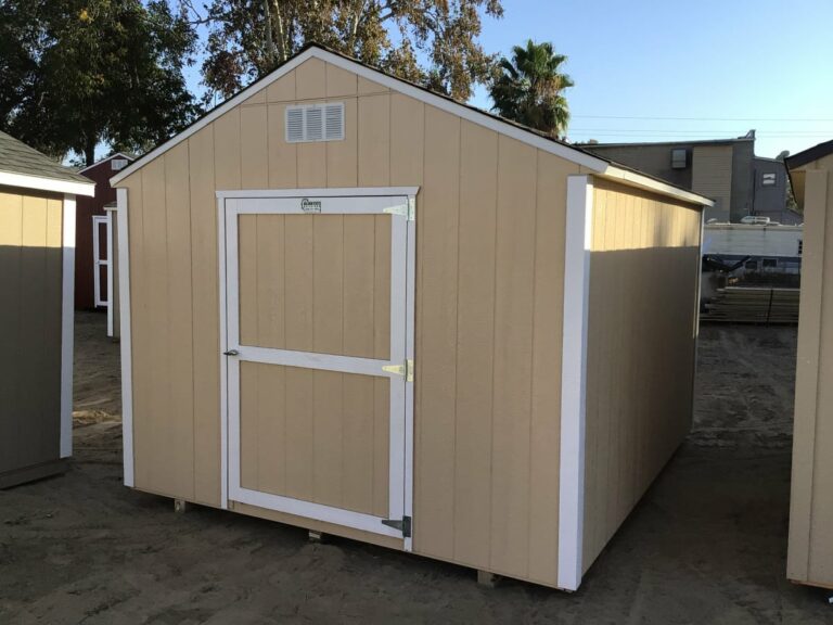 Cream 10x12 Rancher shed