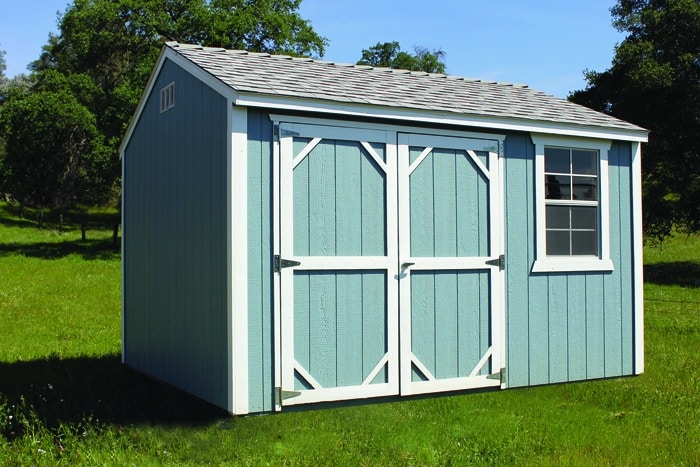 Deluxe ranch prefab shed