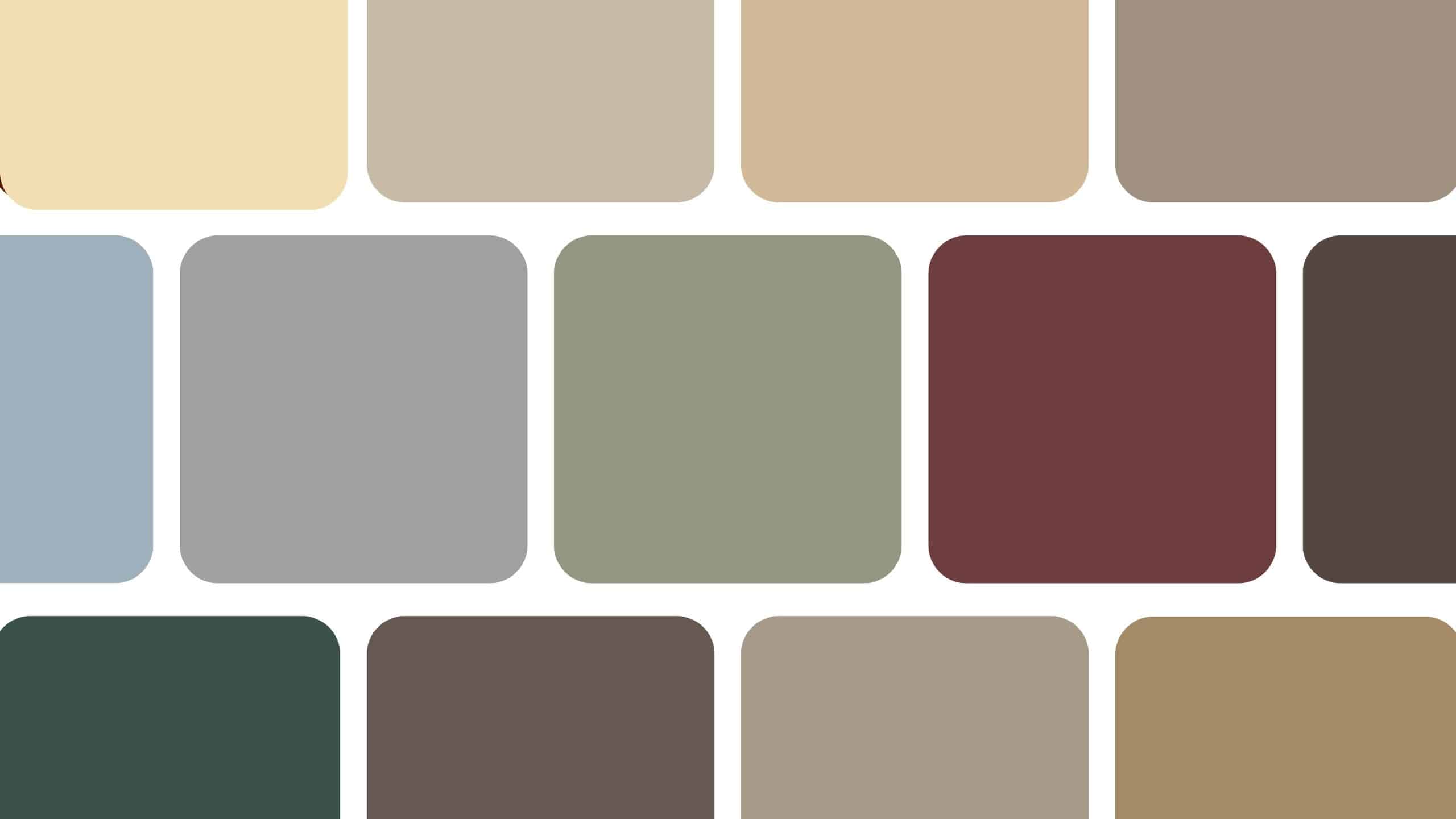 Shed color swatches