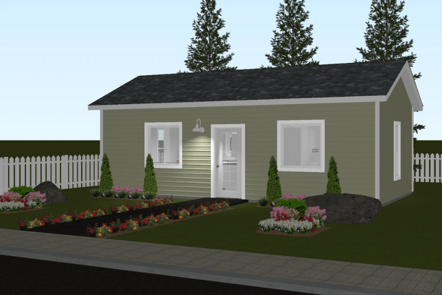 green huntington home 420 square foot ADU
