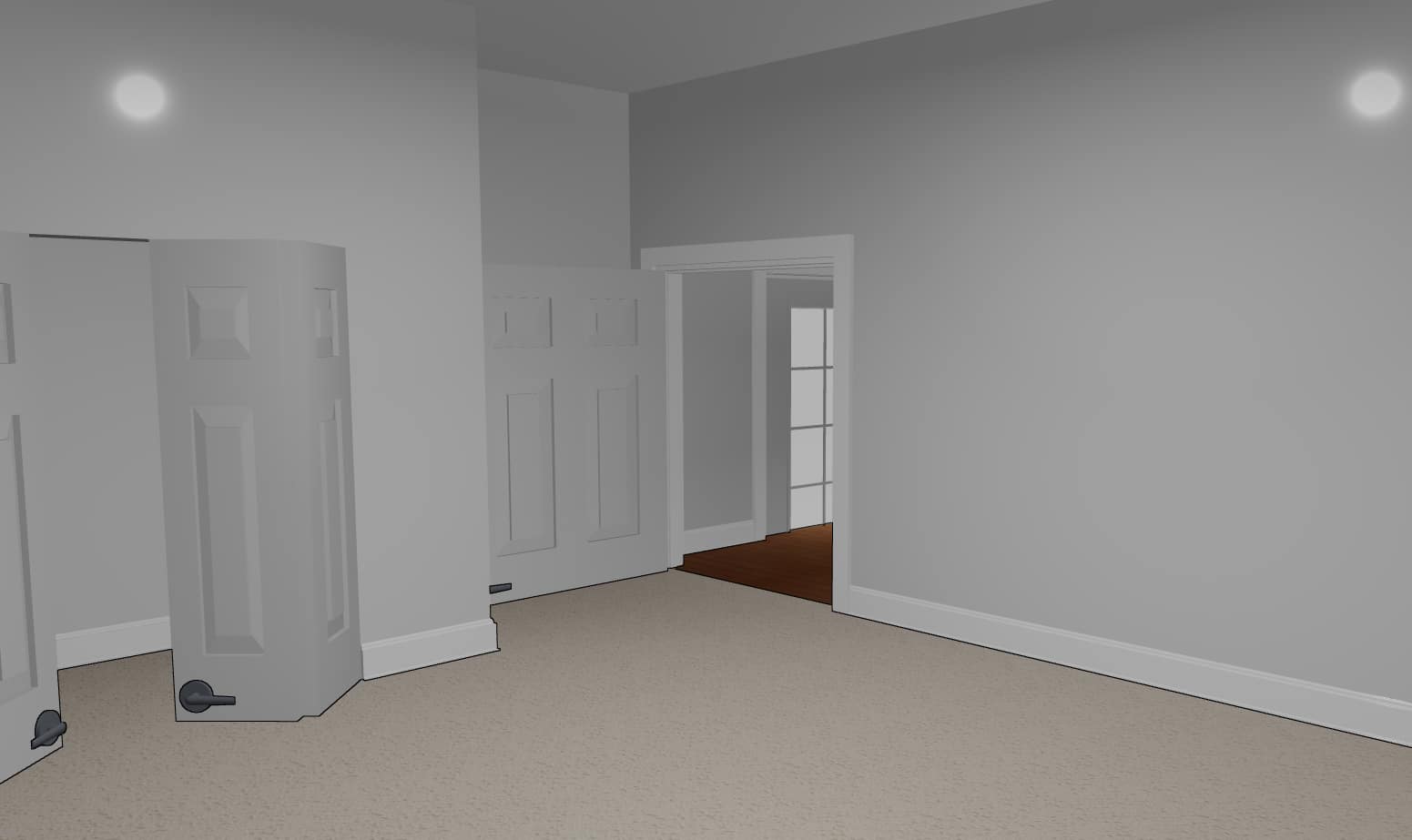 3d model of the huntington place bedroom